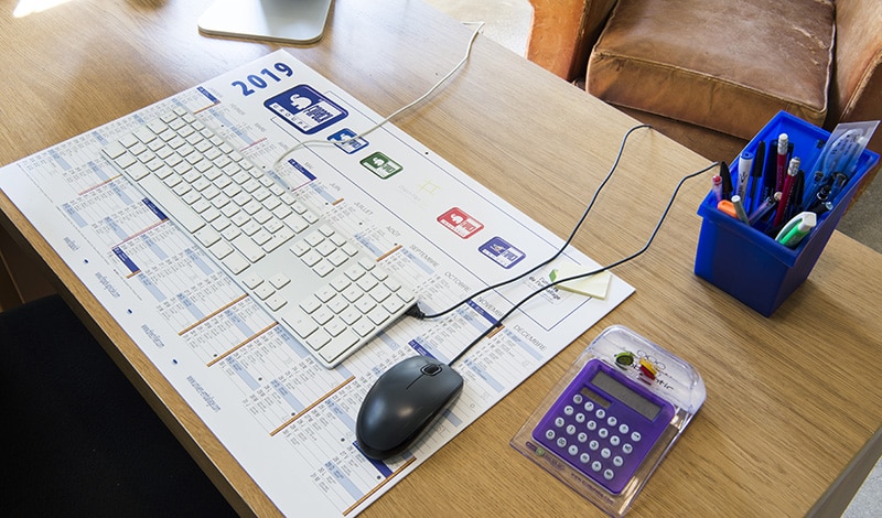 Calendrier rembordé — Signum Imprimerie