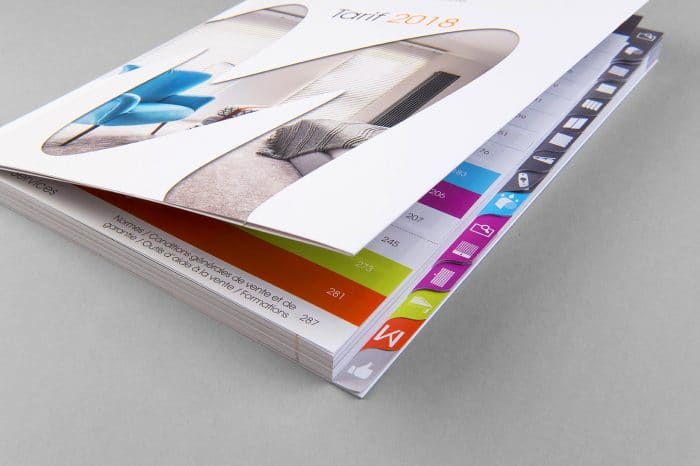 Catalogue à découpes et répertoires imprimé par Signum Imprimerie