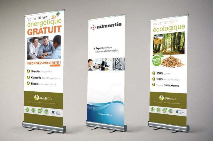Roll-up imprimé par Signum Imprimerie