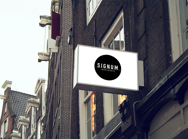 Caisson lumineux — Signum Imprimerie